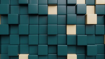 Colorful geometric cube mosaic abstract background