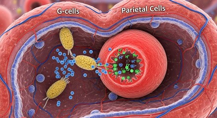 Gastric G Cell and Parietal Cell Interaction in Stomach Physiology.