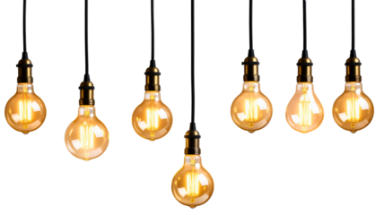 Warm glowing string lights glowing bulbs warm light