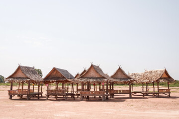 The shed, sitting on the lake