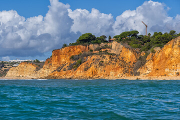 Algarve Region Coastline In Portugal