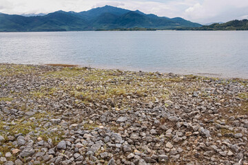 Vast lake on the mountain 