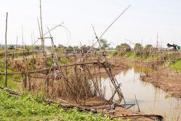 Fish handling equipment called "Yo" in Thai