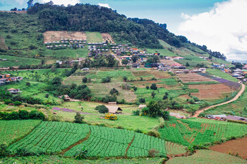 Doi Mon Jam, is a beautiful tourist attraction, resting Landmark, Chiang Mai