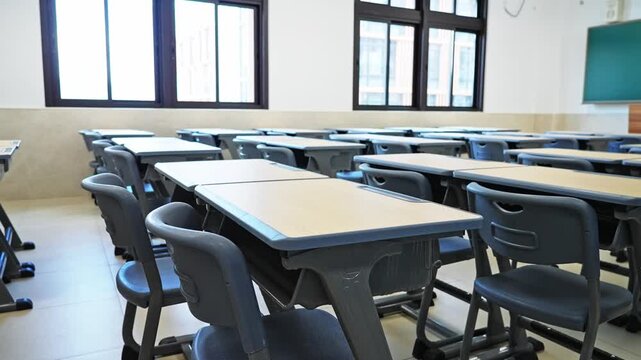 Modern classroom in a Chinese midle school