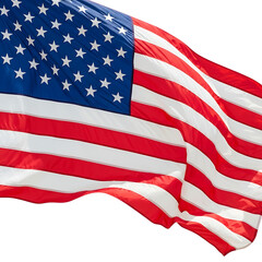 Fototapeta premium United states of america flag waving majestically, symbolizing patriotism and freedom