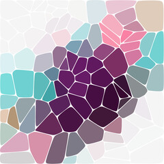 Colored pebbles vector image. Abstract illustration. eps 10