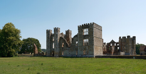 Ancient Cowdray House Ruins Midhurst West Sussex Tudor English Heritage Landmark