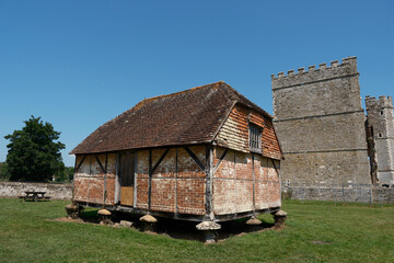 Historic Timber Framed Granary Structure Midhurst West Sussex Traditional English Farming Architecture