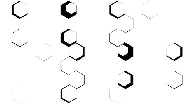 Hexagon Motion Graphic Transition for Business Editing Tasks