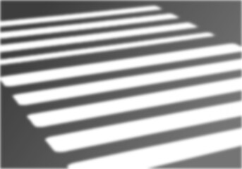 Horizontal blind shadow overlay. Abstract light texture