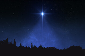 Christmas star of the Nativity of Bethlehem, Nativity of Jesus Christ. Star of Jesus. Christmas of...