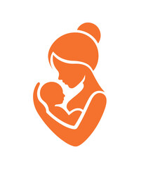 A mother embraces her newborn baby in a tender, loving gesture, symbolizing family and connection.