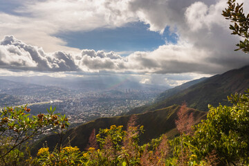 mountain landscape with clouds