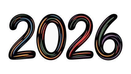 Vibrant Future Year 2026: An illustrated depiction of the year 2026, rendered in a lively and colorful style, symbolizing the dynamic and forward-looking spirit.