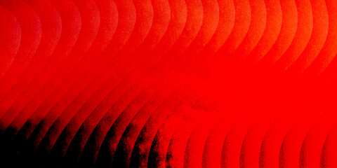 Neon ribbed fractal glass 3d background. Holographic vertical stripe pattern with vibrant purple blue yellow gradient. Abstract black bg, iridescent texture lines in radiant colors. 3D illustration	
