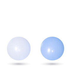 Spherical pearls of different colors. Vector set. eps 10