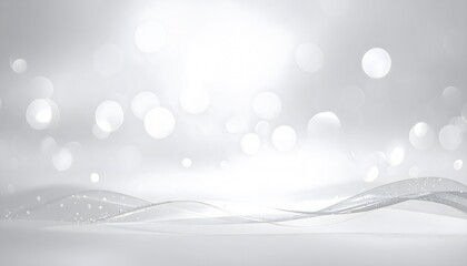 Ethereal dreamscape with shimmering bokeh lights