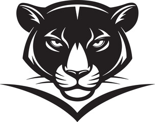 Angry tiger head isolated on white background, vector illustration.