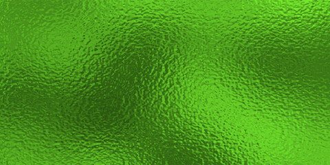 Soft Yellow green shiny Foil Texture Background with Glass Effect or sea green glass texture. bright lime green frosted foil texture with a glass-like diffusion effect. The surface has a subtle