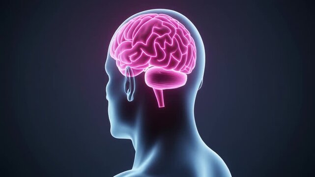 Human Brain Anatomy Illustration A Medical Visualization of the Cerebrum and Cognitive Functions