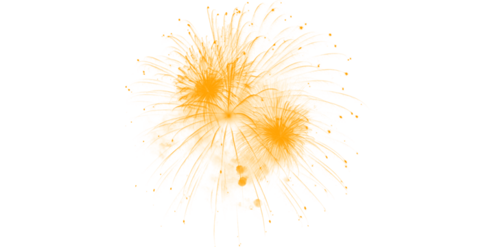 Golden firework texture, thin stroke lines. Isolated png illustration, transparent background. Design for overlay, montage, texture. Happy new year concept.