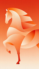 Abstract background for the Year of the Horse Spring Festival 2026.