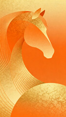 Abstract background for the Year of the Horse Spring Festival 2026.