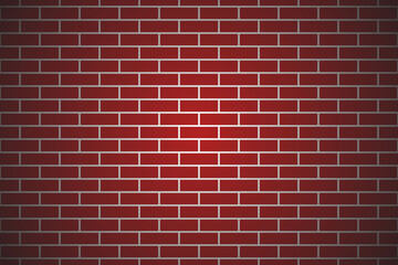 Red Brick Wall Texture. Seamless Modern Brick Pattern Background