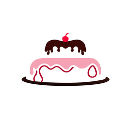 Cupcake Cream Simple Logo template