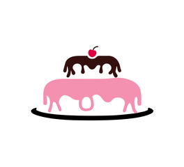 Cupcake Cream Simple Logo template