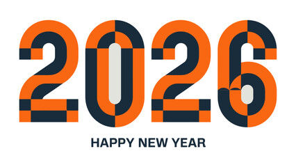 2026: A Vision for the Future: A vibrant graphic design that spells out the year 2026 boldly, accompanied by a festive HAPPY NEW YEAR message, conveys a sense of anticipation and hope.