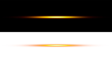 Horizontal Light Streak Glow Effect Set
