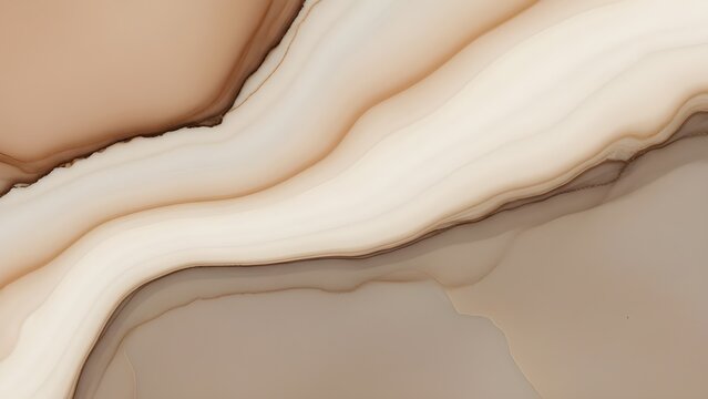 Marbled texture in warm beige and brown tones with flowing lines creating a natural stonelike appearance