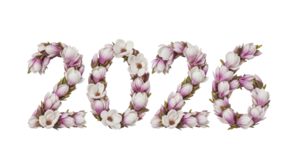 Floral 2026 A Blooming Celebration of the New Year, Blossoming with Natural Beauty and Hope