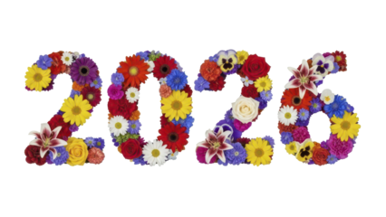 Floral Countdown to 2026 Vibrant Blossoms Mark the New Year