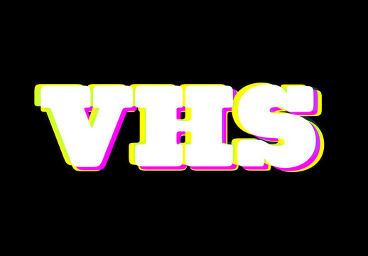 Glitch Vector Text Effect Editable