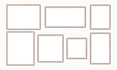 Vector set of geometric film frame