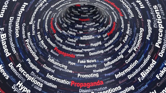 PROPAGANDA Keywords Animation on Tunnel Walls, Background, Loop
