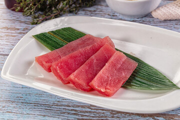 Japanese sliced tuna sashimi fish