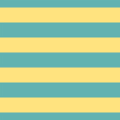 Striped background with horizontal straight light blue and yellow stripes. Seamless and repeating pattern. Editable vector illustration.
