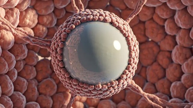 Cinematic Visualization of a Human Antral Follicle