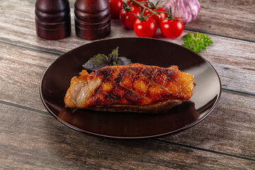 Roasted duck breast fillet meat