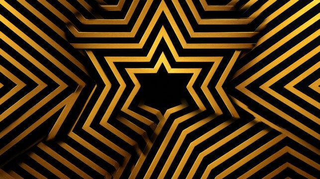 Layered zigzag shapes form a geometric optical illusion that pulses with a sense of motion and modern graphic energy.