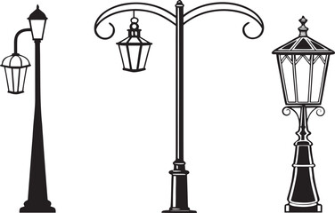 vintage street lamps