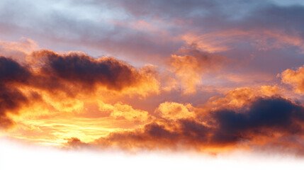 Fototapeta premium A soft cloud shape isolated on a white background.