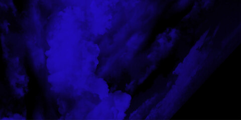 Luxury Cumulonimbus cloud formations on Collection of tropical leaves, foliage plant in blue color with space background.  adding depth and atmosphere to your projects, perfect for designers. 