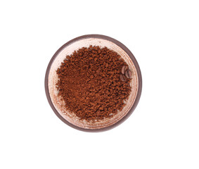 ground coffee powder on a plate