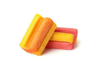 chewing gum on a white background