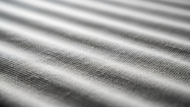 Close-up of a corrugated metal surface with a textured pattern and parallel lines.